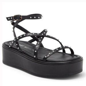 NWT - Stuart Weitzman Pearl Pleatform Sandal